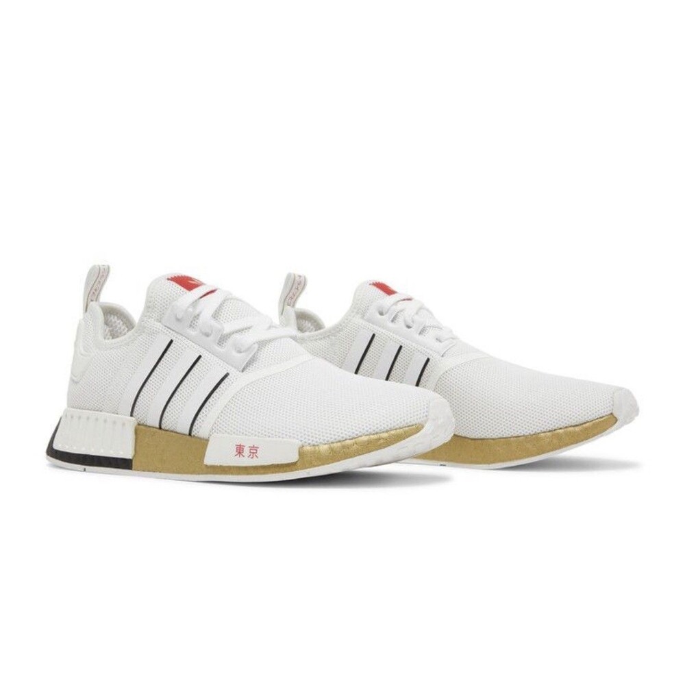 Adidas NMD R1 Tokyo United By Sneakers White Gold Red FY1159 Men's Size 13